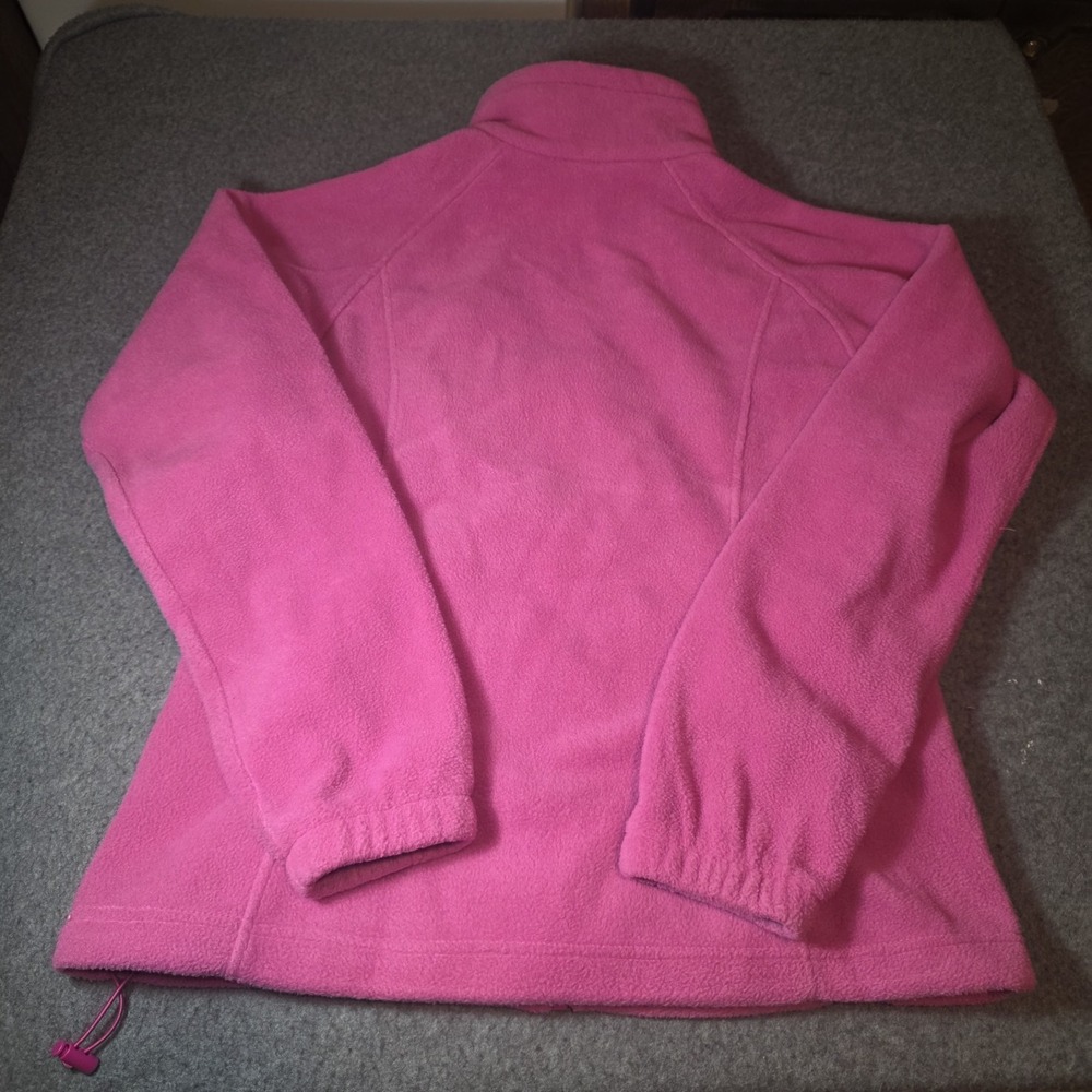 pink Columbia Sportswear full-zip fleece jacket Medium L2 - Picture 6 of 6